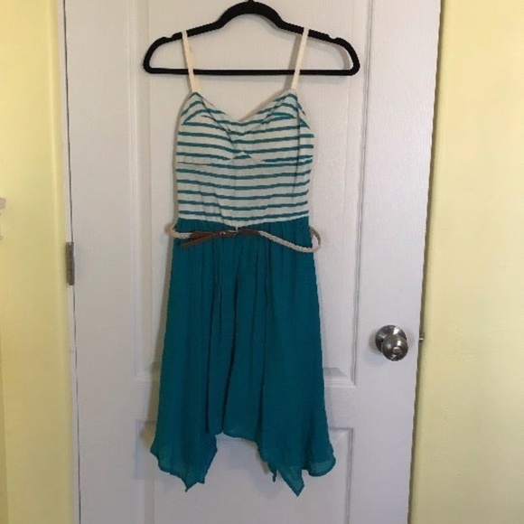 ⭐️NEW⭐️ Lily Rose Aqua Dress- Medium - Picture 1 of 12